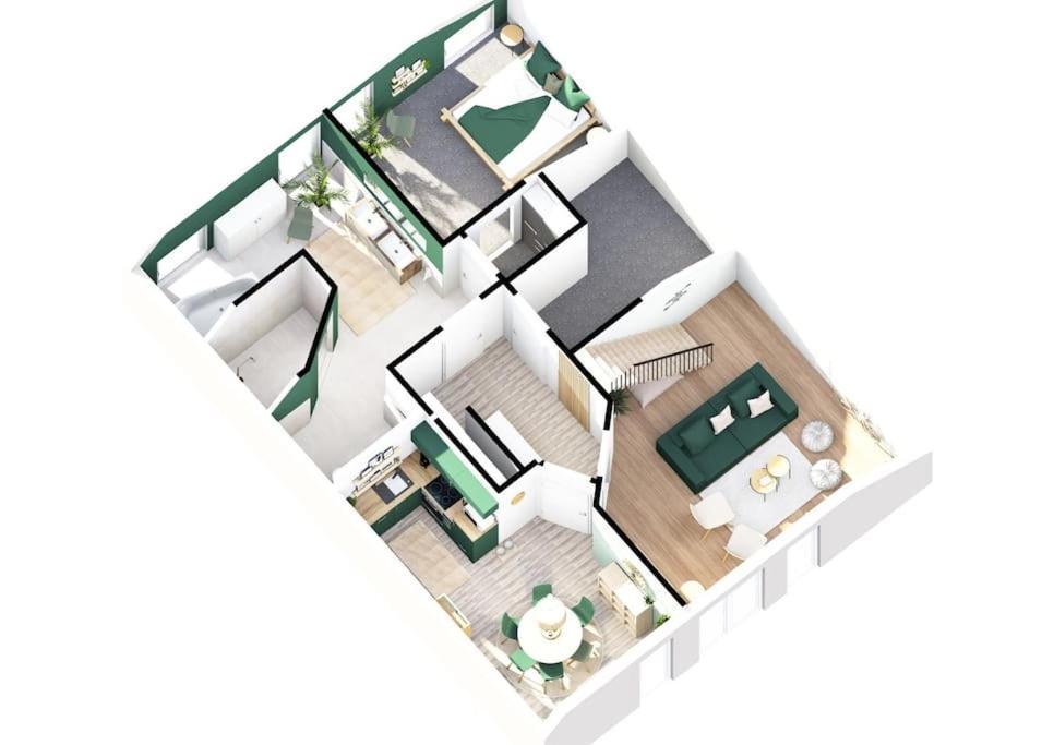 Gruenblick Oase No1 Ferienwohnung Wiesmoor Eksteriør billede