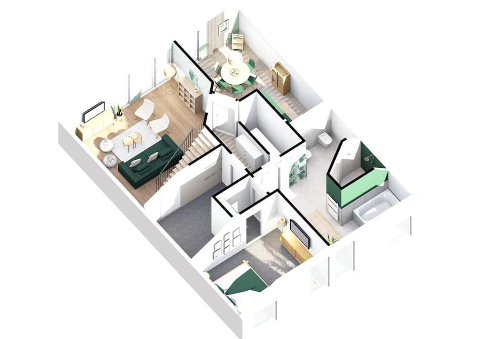 Gruenblick Oase No1 Ferienwohnung Wiesmoor Eksteriør billede